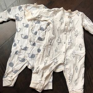 Baby gap organic one pieces